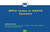 EPPO Codes in SANTE Systems · EPPO Codes in SANTE Systems. 5 March 2018. Directorate General for Health and Food Safety, European Commission. ... In 2016/17 DG SANTE processed MS