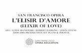 San Francisco Opera Verdi's OTELLO€¦ · L’ELISIR D’AMORE (ELIXIR OF LOVE)— San Francisco Opera’s 2000-2001 production, set design by Robert Darling, revised set design