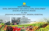 RISIKO PROGRAM RURAL EMPOWERMENT AND AGRICULTURAL ... · Perbaikan Gizi Pengembangan pertanian dan matapencaharian di pedesaan 2020 Manajemen Pengelolaan Program 1. Pelatihan Penyuluh