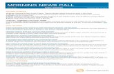 MORNING NEWS CALL - Thomson Reutersshare.thomsonreuters.com/assets/newsletters/Indiamorning/MNC_IN... · INDIA TOP NEWS India's drugmakers need more time to meet international standards