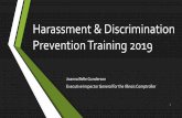 Harassment & Discrimination Prevention Training 2019...Prevention Training 2019 ... religion, national origin, ancestry, age, sex, marital status, order of protection status, disability,