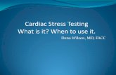 Cardiac Stress Testing What is it? When to use it. · Terminology When referencing a “stress test” describe the “stress” then the “test”. i.e., dobutamine stress echo