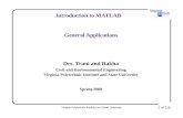 Drs. Trani and Rakha General Applications Introduction to ...128.173.204.63/courses/matlab/matlab_applications.pdf · Introduction to MATLAB General Applications Drs. Trani and Rakha