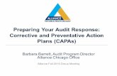 Preparing Your Audit Response: Corrective and Preventative ...... · 2/15/2014  · (behind the scenes) ... 2016 Fall Group Meeting November 3-6 / Chicago, IL. Title: Barrett, Nov