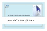 QIAcube – Pure Eﬃciency...Technology Transion Workshop Automaon of Roune Processes Key Features of the QIAcube® • DNA, RNA and protein puriﬁcaon • 1 to 12 samples per run