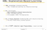 EBL: Explanation Based Learning - ICS-FORTHpotamias/hy577/ebl.pdf · EBL: Knowledge-Intensive Analytical Learning 01/ EBL generalize from single example by analyzing why that example