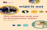 The selection and use of disinfectant wipesdhss.alaska.gov/dph/Epi/id/SiteAssets/Pages/Infection-Prevention-Bo… · Pre-prepared wipes are convenient and often more practical than