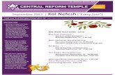 September 2015 | Kol Nefesh - Central Reform Temple...The Rise of Reform Judaism: A Sourcebook of Its European Origins By W. Gunther Plaut Foreword by Solomon B. Freehof New Introduction