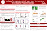 Analysis of Emergent Behavior in Multi ... - Ashwini Pokle · Analysis of Emergent Behavior in Multi-Agent Environments Stefanie Anna Baby (stef96)1,Ling Li (lingli6)2, Ashwini Pokle(ashwini1)1