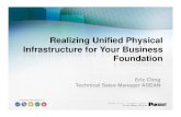 Realizing Unified Physical Infrastructure for Your Business … · • Enable convergence of building and device systems • Improve energy efficiency • Provide real-time information