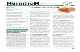 Karen Collins, MS, RDN, CDN, FAND · THE NEWSLETTER OF FOOD, NUTRITION & HEALTH Cancer Myths Busted EN's cancer nutrition expert Karen Collins tackles top questions on cancer and