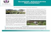 Scottish Allotments Newsletter · start of the 2019 growing season . New Glenwood Allotments opened in time for the growing season. Glenrothes West has just gained a fantastic new