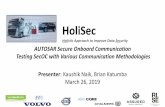 HoliSec Holistic Approach to Improve Data Security · Presenter: Kaushik Naik, Brian Katumba March 26, 2019 . HoliSec Holistic Approach to Improve Data Security Outline • Objective