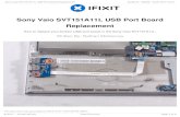 Sony Vaio SVT151A11L USB Port Board Replacement · To reassemble your device, follow these instructions in reverse order. Step 5 — USB Port Board Use a JIS #0 screwdriver to unscrew