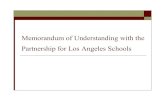 Memorandum of Understanding with the Partnership for Los ... · SchoolSchool NPNP iDiviDiv LDLD FSDFSD DRAFTDRAFT Objective is to ensure there is no disruption to facilities services