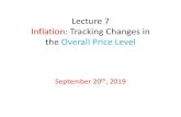 Lecture 7 Inflation: Tracking Changes in the Overall Price ... · Lower interest rates? Stimulate “big ticket” items A housing Jun-17Dec-17Nov-18Apr-19May-19Aug-19 Boom fixed