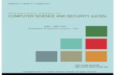 INTERNATIONAL JOURNAL OF COMPUTER€¦ · INTERNATIONAL JOURNAL OF COMPUTER SCIENCE AND SECURITY (IJCSS) VOLUME 5, ISSUE 3, 2011 EDITED BY DR. NABEEL TAHIR ISSN (Online): 1985-1553