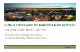 SDS: A Framework for Scientific Data Services · PBs of data, and move only TBs from simulation sites Perform some data analysis on exascale machine (e.g. in situ pattern identification)