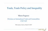 Trade, Trade Policy and Inequality...•Relative Gini: Normalized sum of all differences between all individuals/countries in a distribution (it ranges from 0 to 1 (or 0 and 100),