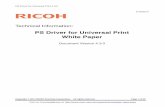 White Paper - PS Driver for Universal Print Technical ...rfg-esource.ricoh-usa.com/oracle/groups/public/... · PS Driver for Universal Print v4.3.0 Page 4 of 63 Version Issue Date