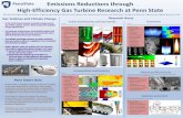 Emissions Reductions through High-Efficiency Gas Turbine ... · Computational Fluid Dynamics Diagnostics and Controls Mechanical Engineering, Aerospace Engineering, Material Science