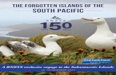 the FORGOTTEN islands of the south pacific · Whilst not opulent, the expedition vessel is very welcoming, comfortable and the team on board will include DOC rangers and expedition