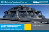 DOE Technical Assistance Program - Energy.gov...2010/12/08  · 25 | TAP Webinar eere.energy.gov Slide 25 Resources on the Solar America Communities Website •Read about the program