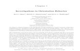 Investigations in Orientation Behavior€¦ · Investigations in Orientation Behavior Jon C. Glase1, Melvin C. Zimmerman2, and Jerry A. Waldvogel3 1Introductory Biology Program Cornell