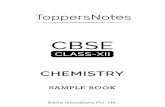 Toppers Notes · Isolation of Elements p-Block Elements d- and f-Block Elements Coordination Compounds Haloalkanes and Haloarenes Alcohols, Phenols and Ethers Aldehydes, Ketones and