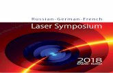 Russian-German-French Laser Symposiumknc.ru/wp-content/uploads/2018/04/LS-IV-infor.pdf · [INVITED] Pavel Bushev, Experimentalphysik, Universität des Saarlandes, Saarbrücken, Germany