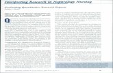 Interpreting Research in Nephrology Nursingfaculty.yu.edu.jo/Audeh/My Gallery/papers and... · Interpreting Research in Nephrology Nursing Evaluating Quantitative Research Reports
