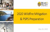 2020 Wildfire Mitigation & PSPS Preparation...Wildfire Mitigation Plan and PSPS protocols in the languages spoken by its customers. Multilingual Outreach BVES utilizes several communications