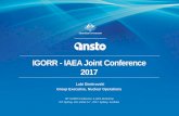 IGORR -IAEA Joint Conference 2017...IGORR -IAEA Joint Conference 2017 Lubi Dimitrovski Group Executive, Nuclear Operations 18th IGORR Conference & IAEA Workshop ICC Sydney, Dec ember