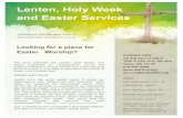 Lenten, Holy Week and Easter Servicesstorage.cloversites.com/arkansasoklahomasynod...Arkansas-Oklahoma Synod 2015 Schedule around the synod We have collected the Lenten, Holy Week,