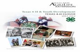 Texas 4-H & Youth Developmentagrilifecdn.tamu.edu/montgomery4h/files/2010/07/2012-13_TX4H_Cl… · Texas 4-H & Youth Development TEXAS 4-H CLOVER 2012-2013 Educational programs of