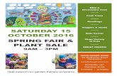 spring fair flyer 2016 updated - Monash Special ......SPRING FAIR & PLANT SALE 9AM – 3PM Help sHelp support our garden therapy programs upport our garden therapy programs BBQ & Devonshire