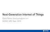 Next-Generation Internet of Things...Typical message size Message interval Device density WATER METERS 100 bytes 12 hours 10,000/km2 ELECTRICITY METERS 100 bytes 24 hours 10,000/km2