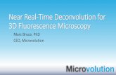 Near Real-Time Deconvolution for 3D Fluorescence Microscopy...Near Real-Time Deconvolution for 3D Fluorescence Microscopy Marc Bruce, PhD CEO, Microvolution ... faster than old methods