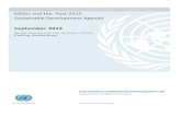 MDGs and the Post-2015 Sustainable Development Agenda · Millennium Development Goals or “MDGs” UN + sustainable development UN + poverty UN + post-2015 development UN + MY World