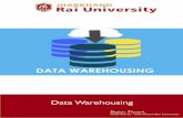 Jharkhand Rai UniversitySubject: DATA WAREHOUSING Credits: 4 SYLLABUS Basic Concepts of Data Warehousing Introduction, Meaning and characteristics of Data Warehousing, Online Transaction