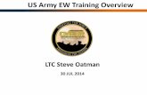 US Army EW Training Overview - AFCEA · intermediate level support maintenance of EW systems at BDE level. 290A WOAC- (CW2-CW4) Train and educate Senior Warrant Officers to integrate