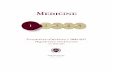Foundations of Medicine 1 BMS 6037 Organization and Structure · Foundations of Medicine 1 is a fully integrated course that lays a firm foundation for the entire medical curriculum.