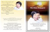 Tina Elease Makeupson - Amazon S3...Genesis Funeral Cremation Services & Chapel 1705 Old Georgia Hwy. | Gaffney, South Carolina 29341 1802 Shelby Road | Kings Mtn., North Carolina