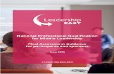 Table of Contents - Leadership East€¦ · leadership against 7 leadership behaviours, which set out how the best leaders operate. The final assessment process comprises one assessment
