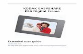 KODAK EASYSHARE P86 Digital Frame · Transitions—choose a transition style between pictures, and how long each picture is displayed (see page 24). ... The frame automatically turns