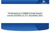 Performance of EBRD Private Equity Funds Portfolio to 31st … · 2013-03-19 · EBRD in Private Equity EBRD’s portfolio of funds: 20 years of investing in the asset class • 137