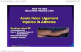 Acute Knee Ligament Injuries in Athletesforms.acsm.org/TPC/PDFs/31 Ireland.pdf · Acute Knee Ligament Injuries in Athletes Mary Lloyd Ireland, MD ACSM TPC Part 2 • February 9, 2013