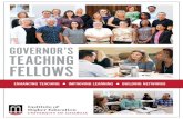 governor s teaching fellows 4-pager (2).pdf · The Governor’s Teaching Fellows Program assumes the complex challenge of moving college faculty members toward the leading edge of