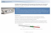 Subdermal Temperature Measurement During Laser-Assisted ... · the most reliable and recommended method is to use a new fiber for each case. Clean, Uncontaminated Fiber Tip It is