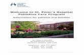 Welcome to St. Peter’s Hospital - Hamilton Health Sciences€¦ · Palliative Care Program – St. Peter’s Hospital Page - 2 Who are the members of my health care team? There